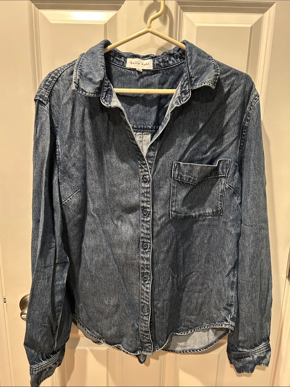 Bella Dahl Denim Button Down Shirt XL EUC!